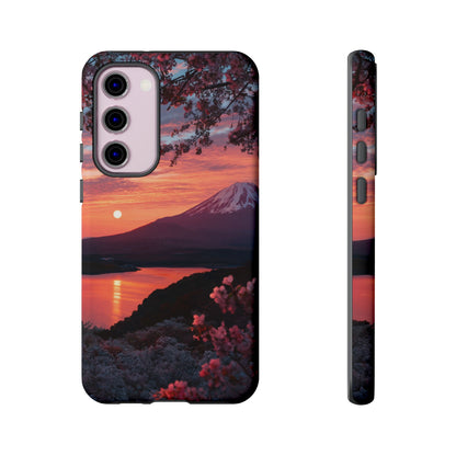 Fuji Moonlit Sakura Samsung Galaxy Tough Phone Case
