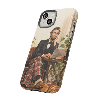 Abe from Home iPhone Tough Case | lincoln work from home