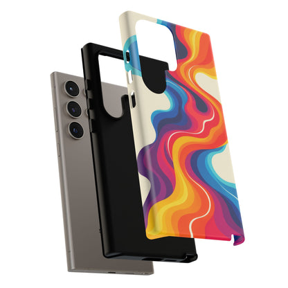 Chromatic Current Samsung Galaxy Tough Case | retro waves
