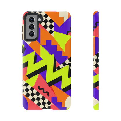 Acid Arcade Samsung Galaxy Tough Case | Bright Retro Geometry