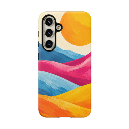 Golden Drift Samsung Galaxy Tough Case | colorful hills