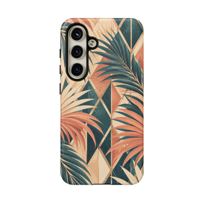 Coral Palm Pavilion Samsung Galaxy Tough Case | art deco