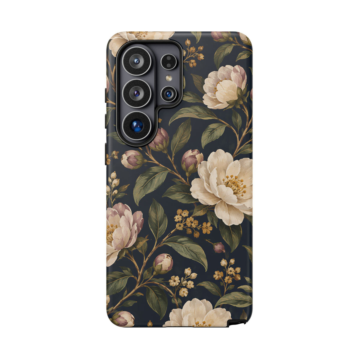 Dark Floral Samsung Galaxy Tough Case | Midnight Camellia