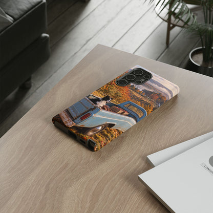 Blue Truck October Samsung Galaxy Tough Case | border collie