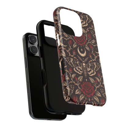 Velvet Moth Masquerade iPhone Tough Case | gothic moth