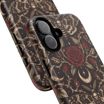 Velvet Moth Masquerade iPhone Tough Case | gothic moth