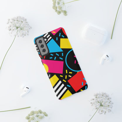 Midnight Confetti Samsung Galaxy Tough Case | Bright Abstract on Black