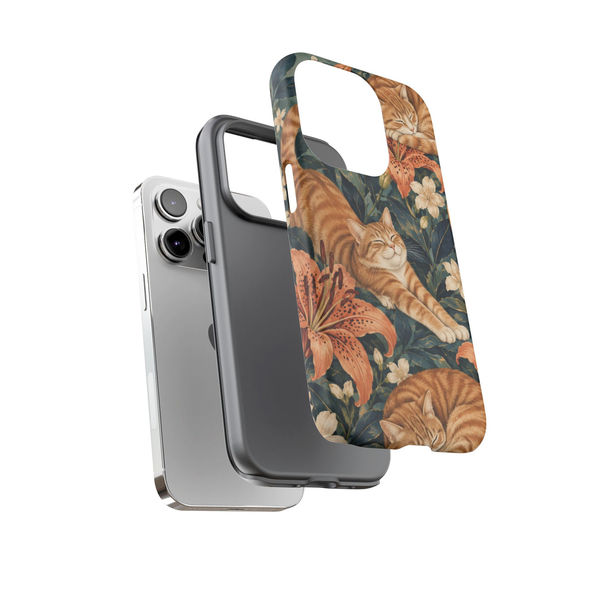 Tiger Lily Tabby iPhone Tough Case | tabby cats