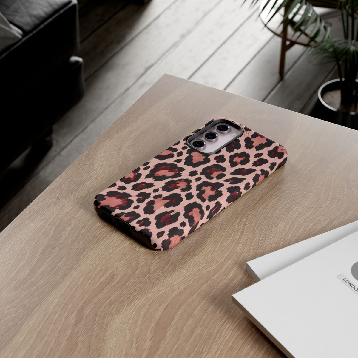 Wild Burgundy Samsung Galaxy Tough Case | leopard print