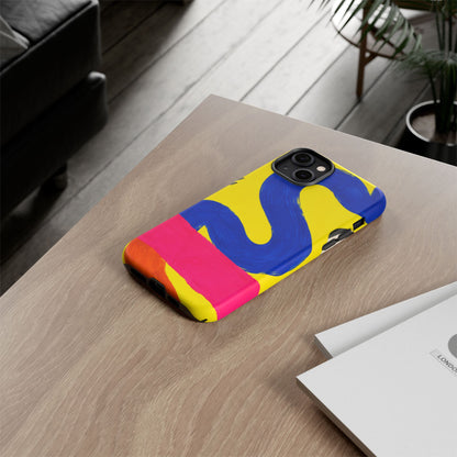 Offbeat iPhone Tough Case | Abstract Color Block Art