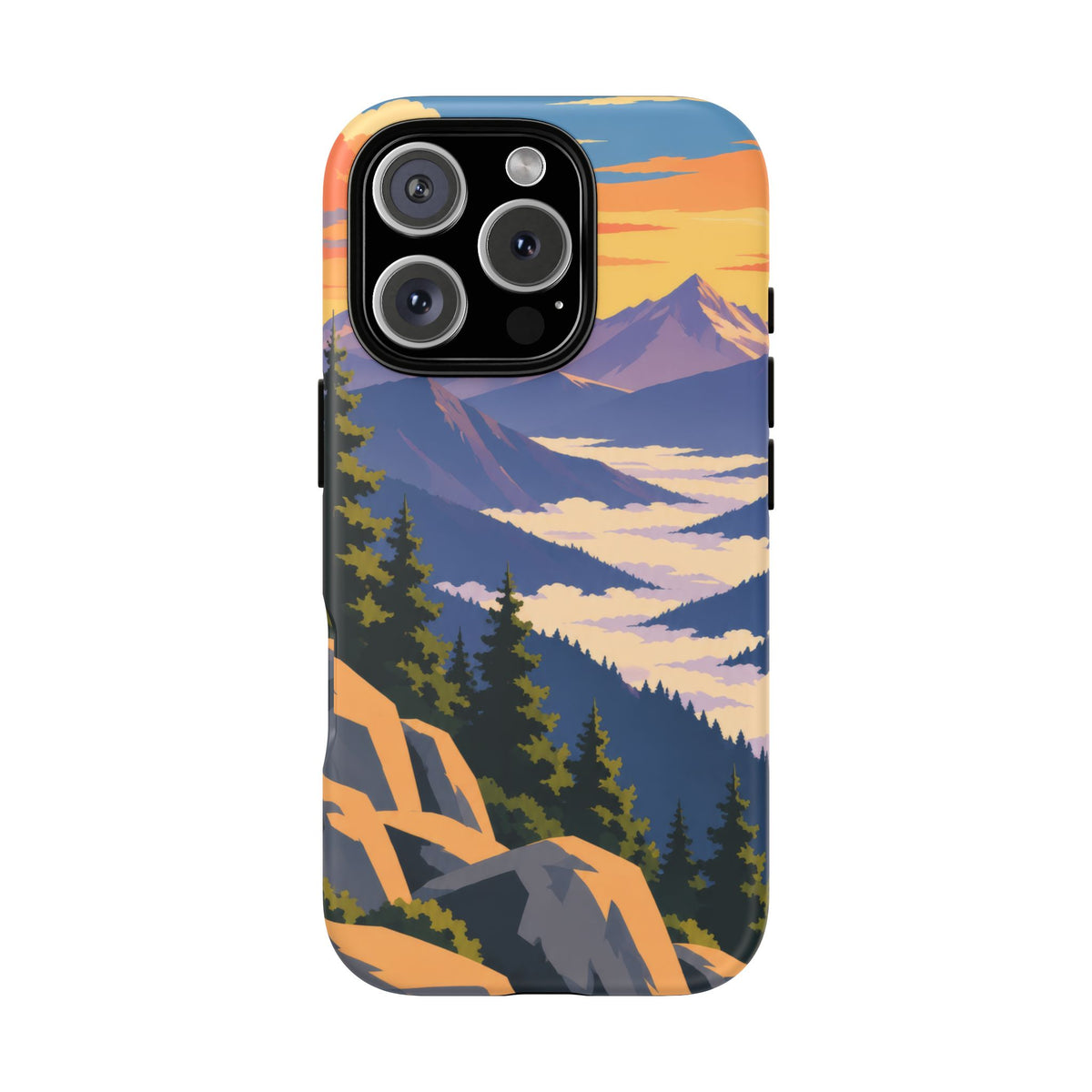 Misty Mountains — Amethyst Pass iPhone Tough Case