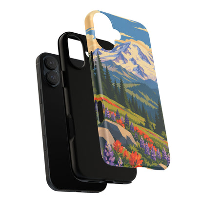 Mount Rainier — Meadow Radiance iPhone Tough Case