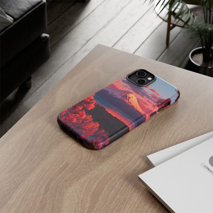 Fuji Rose Horizon iPhone Tough Phone Case