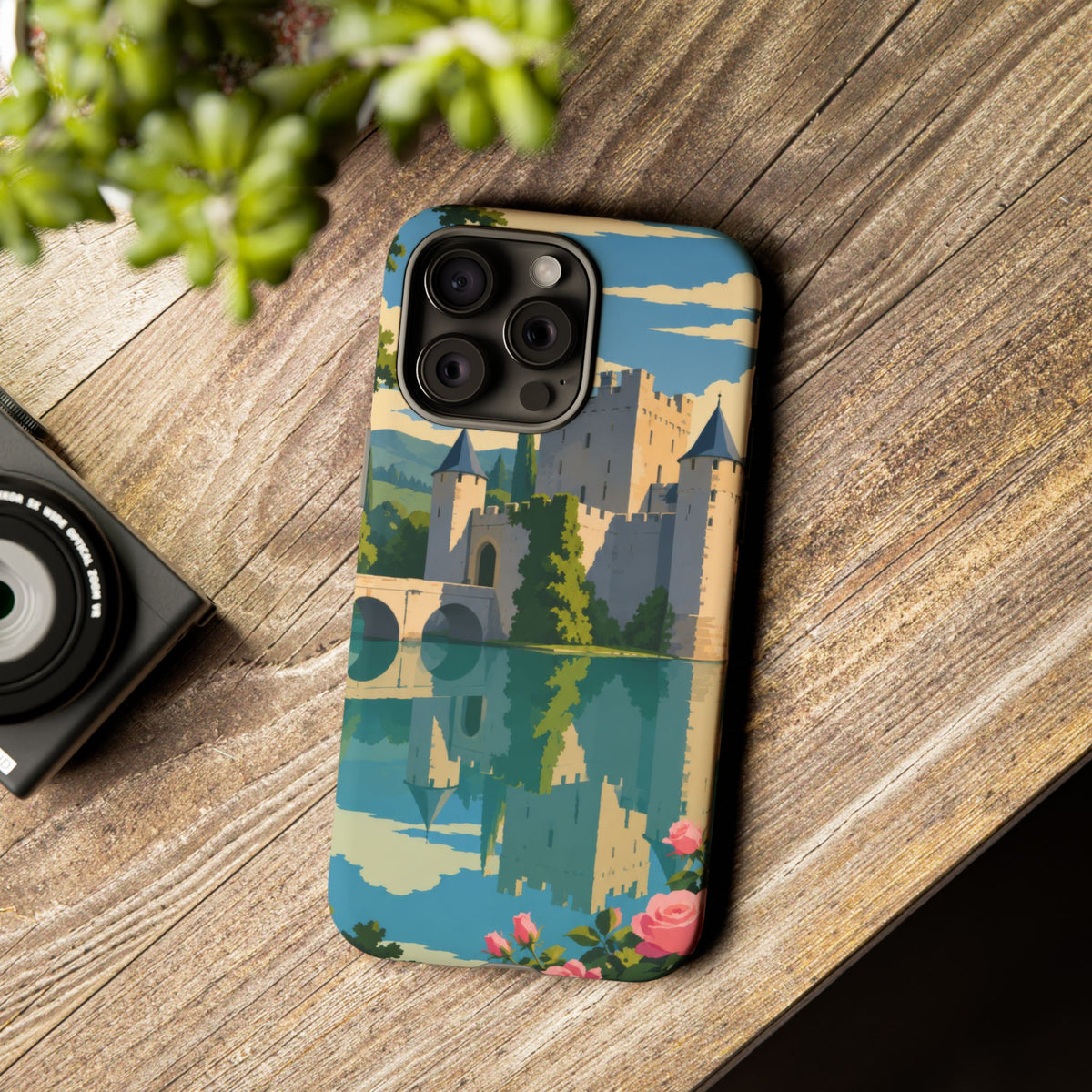 English Castle — Moat and Roses iPhone Tough Case