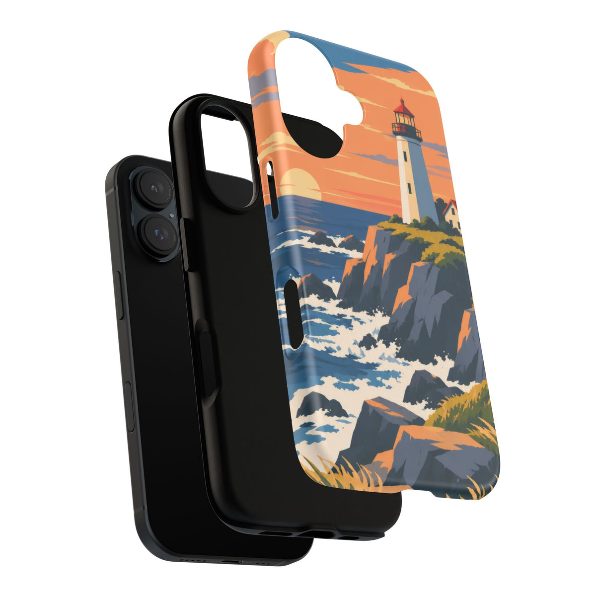 Lighthouse — Atlantic Beacon iPhone Tough Case