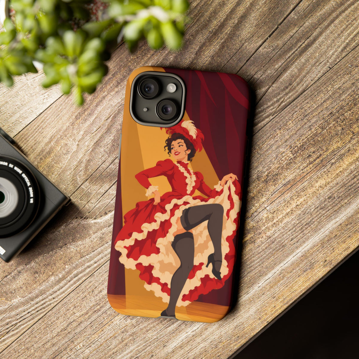 Moulin Rouge Dancer — Crimson Cabaret iPhone Tough Case | cabaret dancer