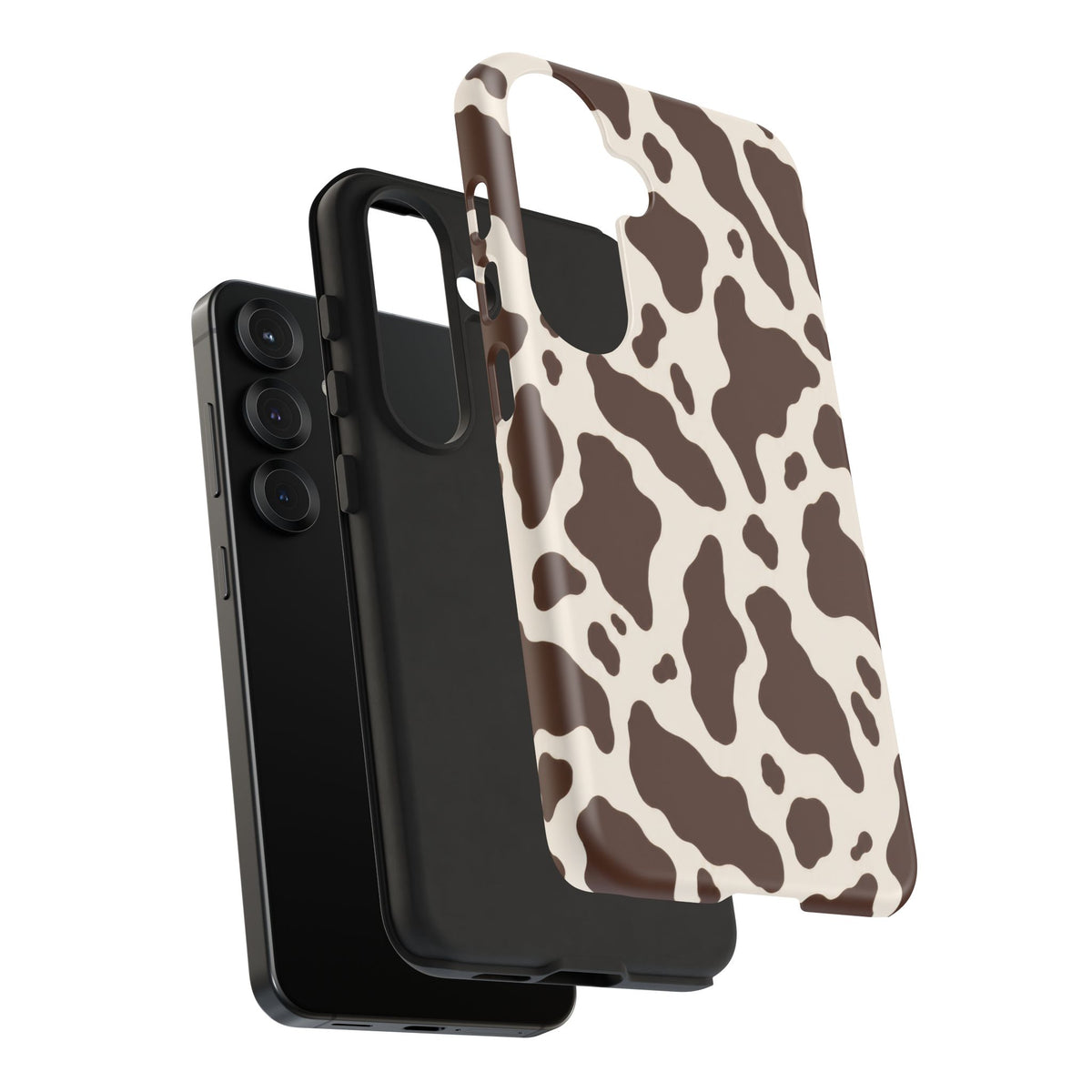 Cocoa Ranch Samsung Galaxy Tough Case | Brown Cow Print
