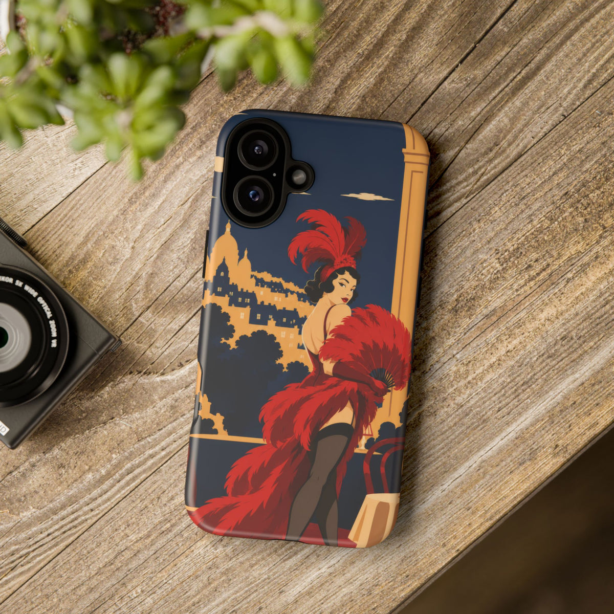 Moulin Rouge Dancer — Velvet Encore iPhone Tough Case | cabaret dancer
