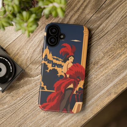 Moulin Rouge Dancer — Velvet Encore iPhone Tough Case | cabaret dancer