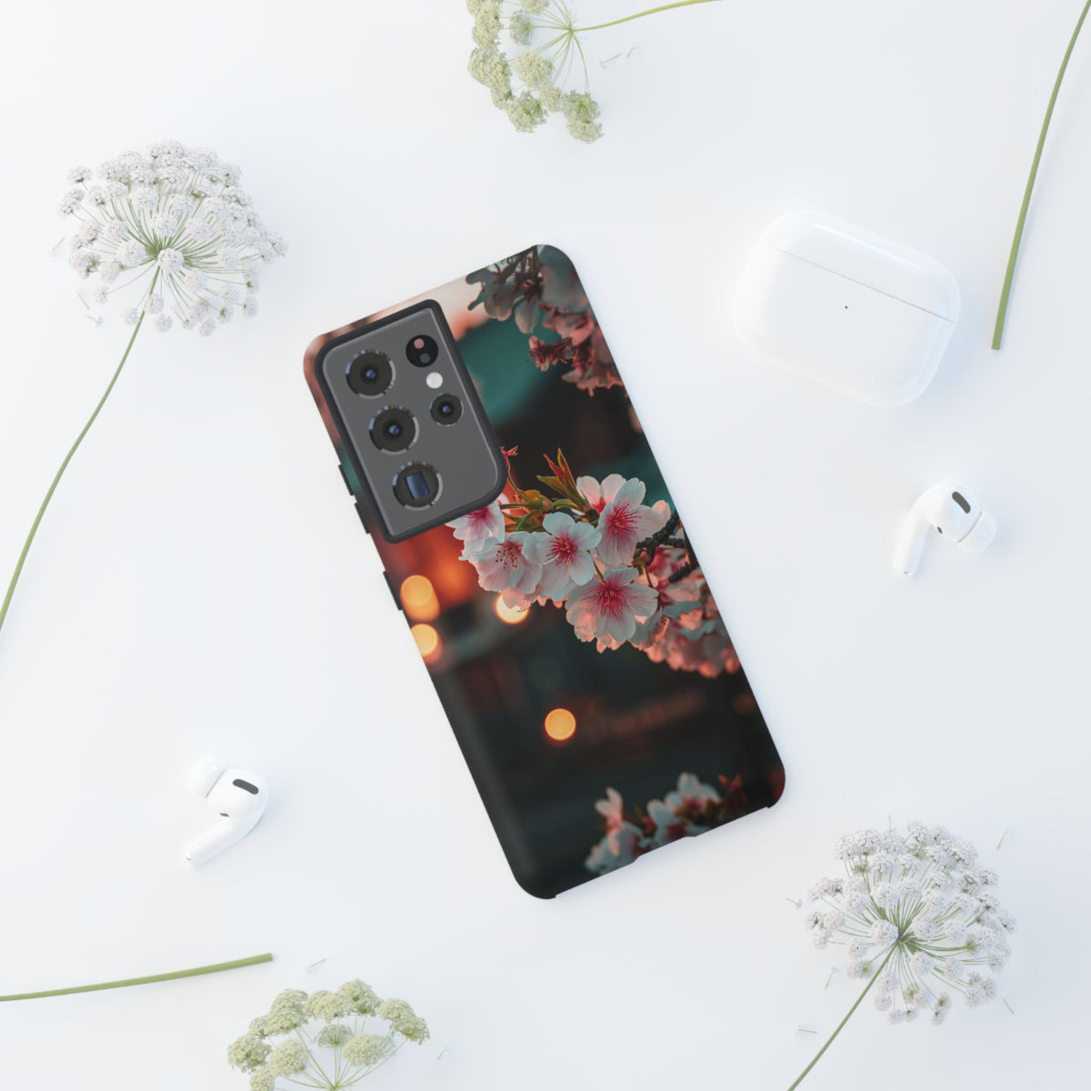 Kyoto Blossom Lanterns Samsung Galaxy Tough Phone Case