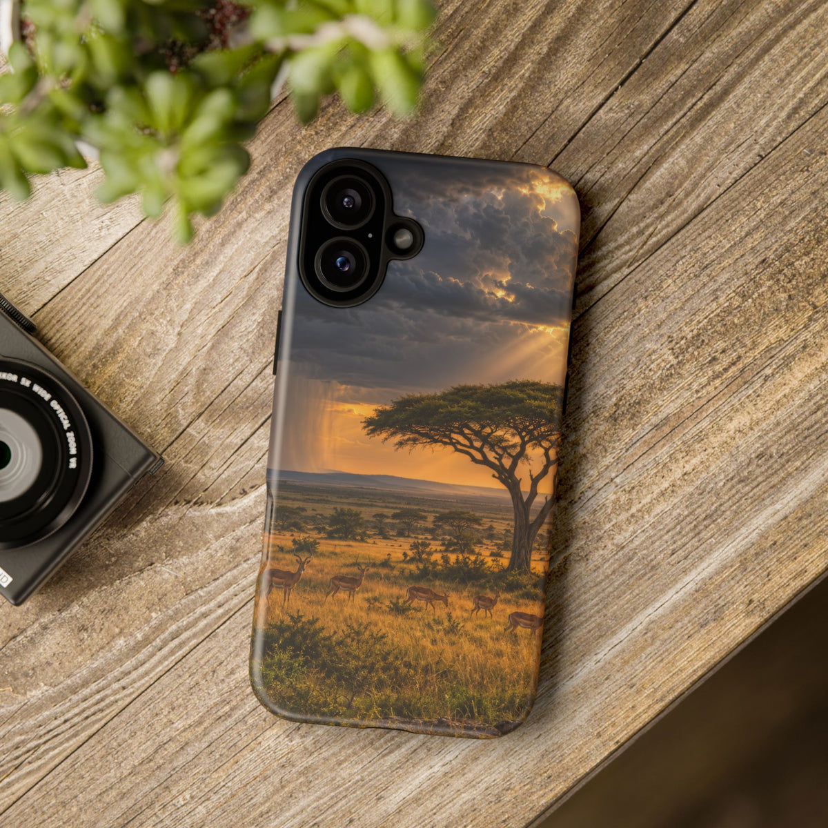 Stormlight on the Mara iPhone Tough Case | african storm