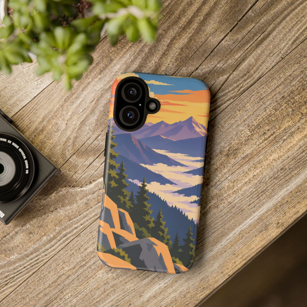 Misty Mountains — Amethyst Pass iPhone Tough Case