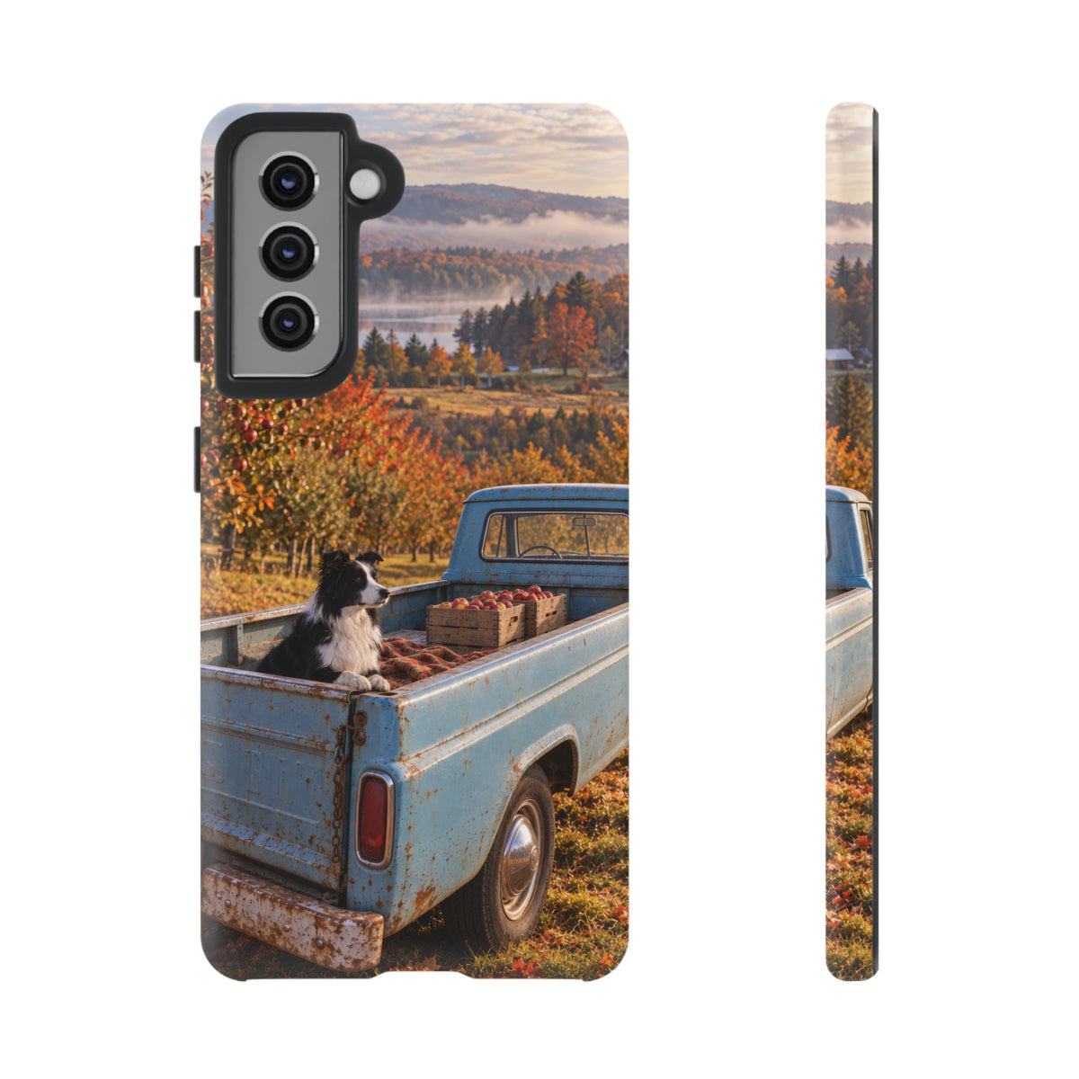 Blue Truck October Samsung Galaxy Tough Case | border collie