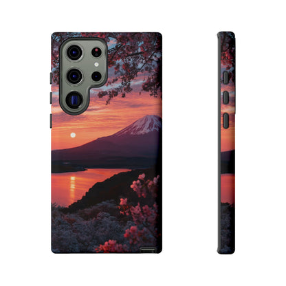 Fuji Moonlit Sakura Samsung Galaxy Tough Phone Case