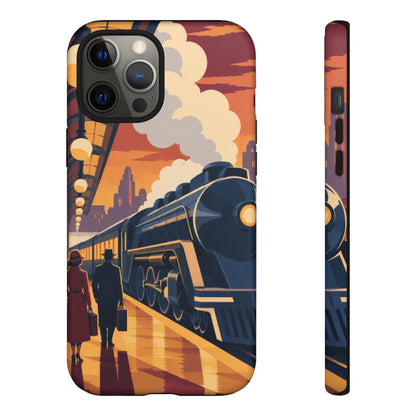 Travel by Train — Night Departure iPhone Tough Case | train travel