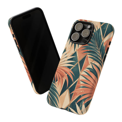 Coral Palm Pavilion iPhone Tough Case | art deco