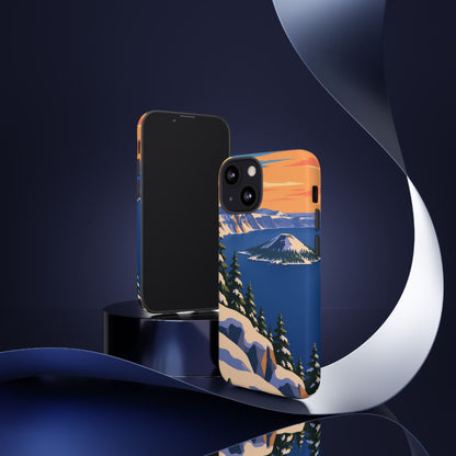 Crater Lake — Winter Caldera iPhone Tough Case