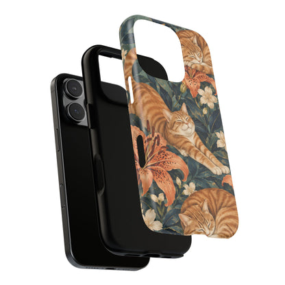 Tiger Lily Tabby iPhone Tough Case | tabby cats