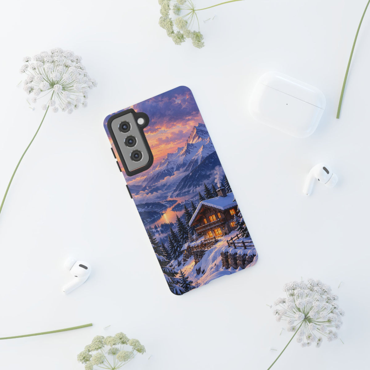 Alpine Hearth Samsung Galaxy Tough Case | winter cabin