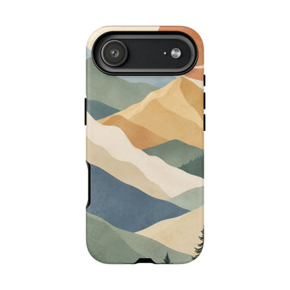 Sage Summit iPhone Tough Case | abstract mountains