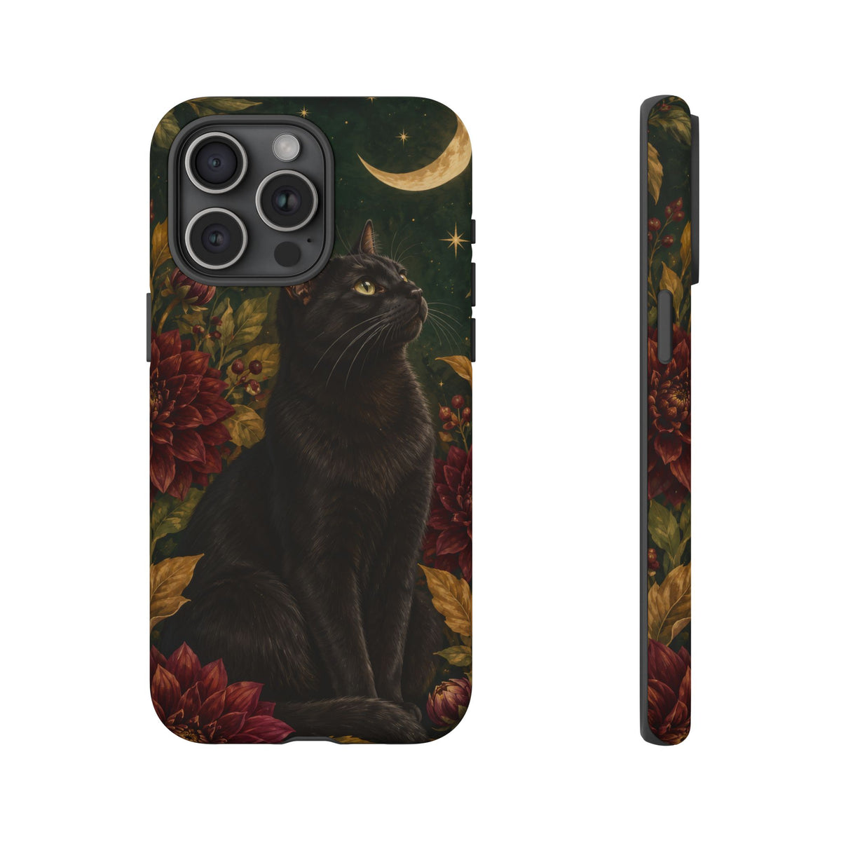 Midnight Familiar iPhone Tough Case | black cat