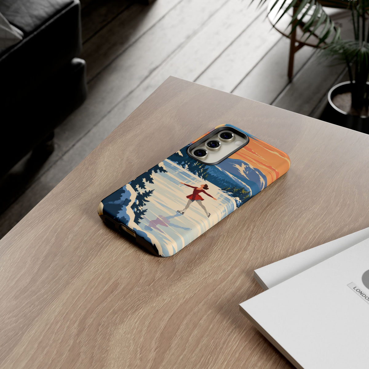 Lake Placid Skater — Winter Glide Samsung Galaxy Tough Case