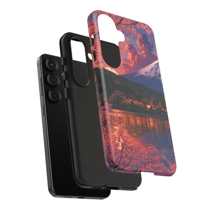 Sakura Lakeside Village Samsung Galaxy Tough Phone Case