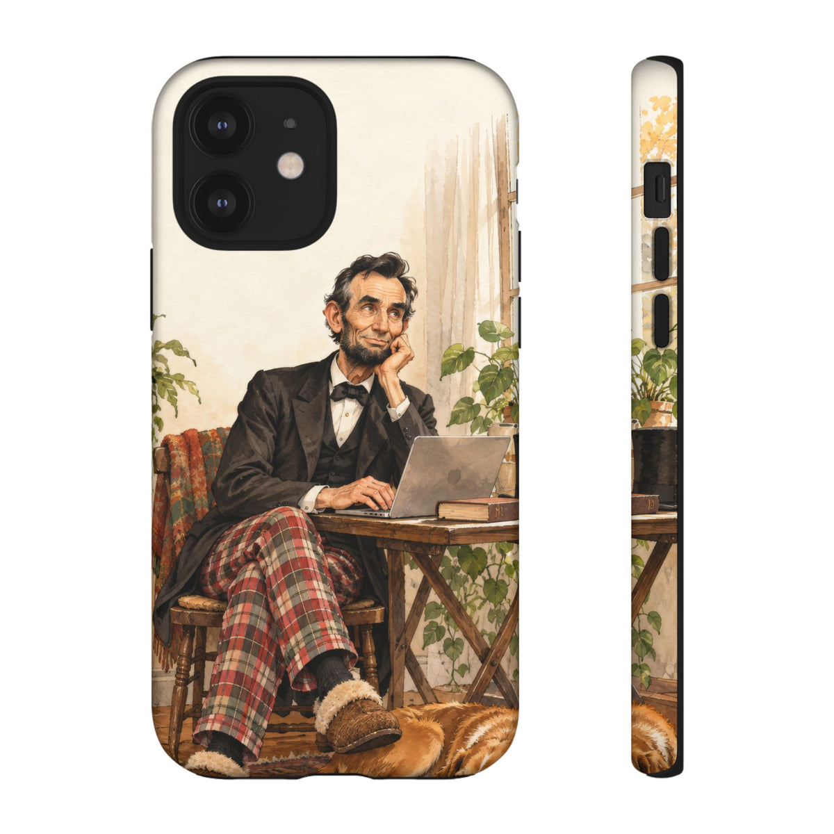 Abe from Home iPhone Tough Case | lincoln work from home
