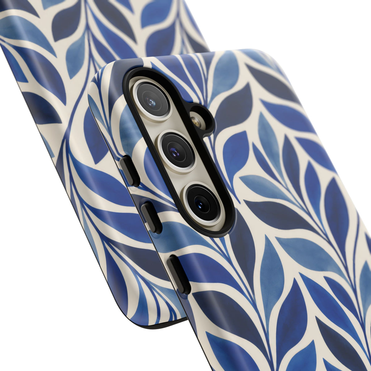 Cobalt Current Samsung Galaxy Tough Case | Cobalt Blue Leaf Pattern