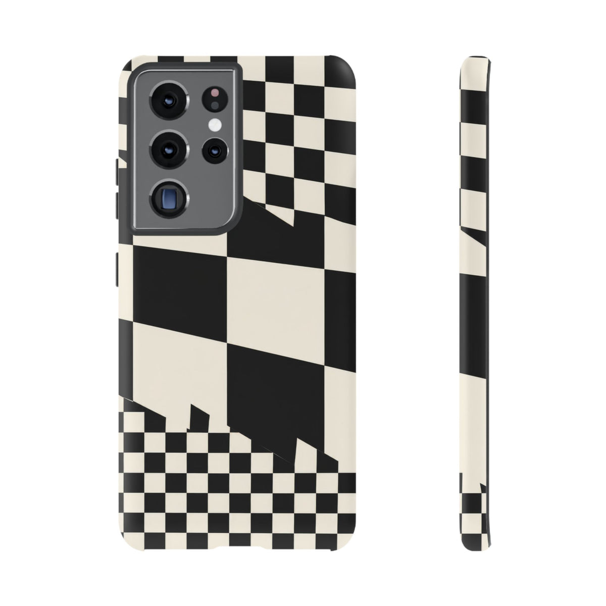 Check Shift Samsung Galaxy Tough Case | Black & White Checkerboard