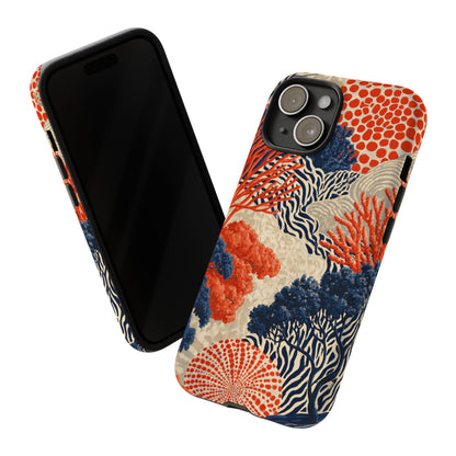Coral Current iPhone Tough Phone Case
