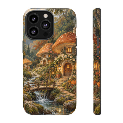 Honeycap Village iPhone Tough Case | Mushroom Village