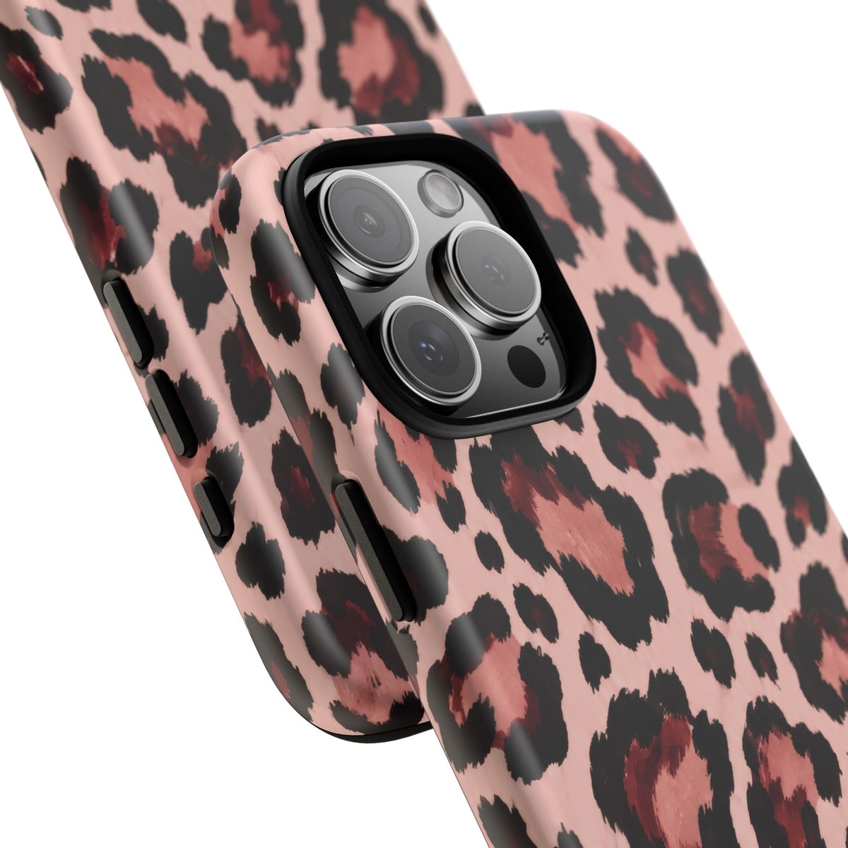 Wild Burgundy iPhone Tough Case | leopard print