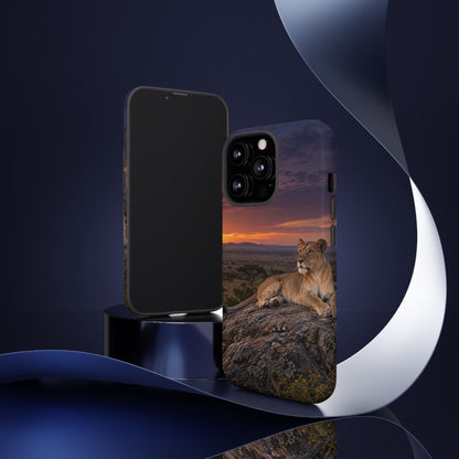 Lioness in the Blue Hour iPhone Tough Case