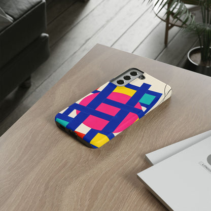 Chromatic Mischief Samsung Galaxy Tough Case | Geometric Color Block Art