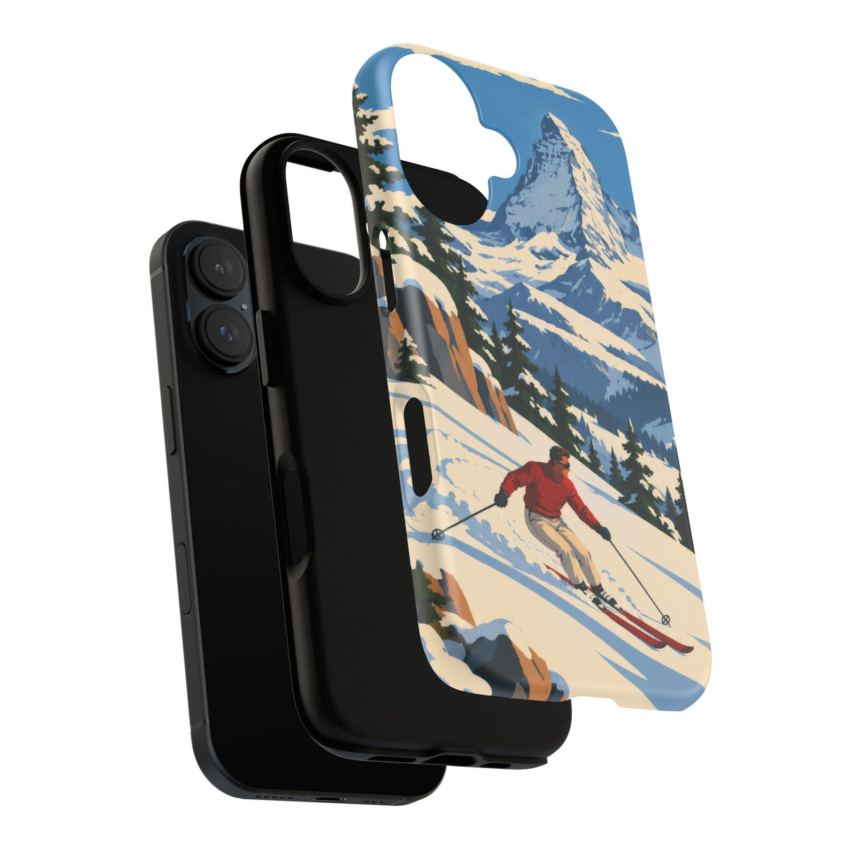 Swiss Skiing — Downhill Arc iPhone Tough Case