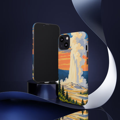 Yellowstone — Geyser Dawn iPhone Tough Case
