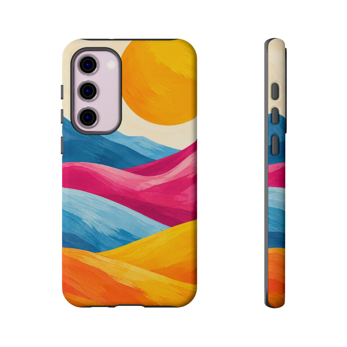 Golden Drift Samsung Galaxy Tough Case | colorful hills