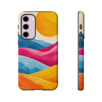 Golden Drift Samsung Galaxy Tough Case | colorful hills