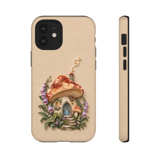 Foxglove Hideaway iPhone Tough Case | Mushroom Cottage